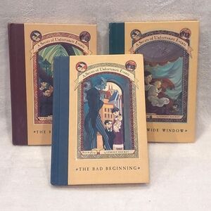 (Middle Grade) A Series of Unfortunate Events by Lemony Snicket, Books 1-3